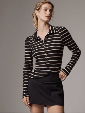 Pilcro Slim Buttondown Long-Sleeve Top